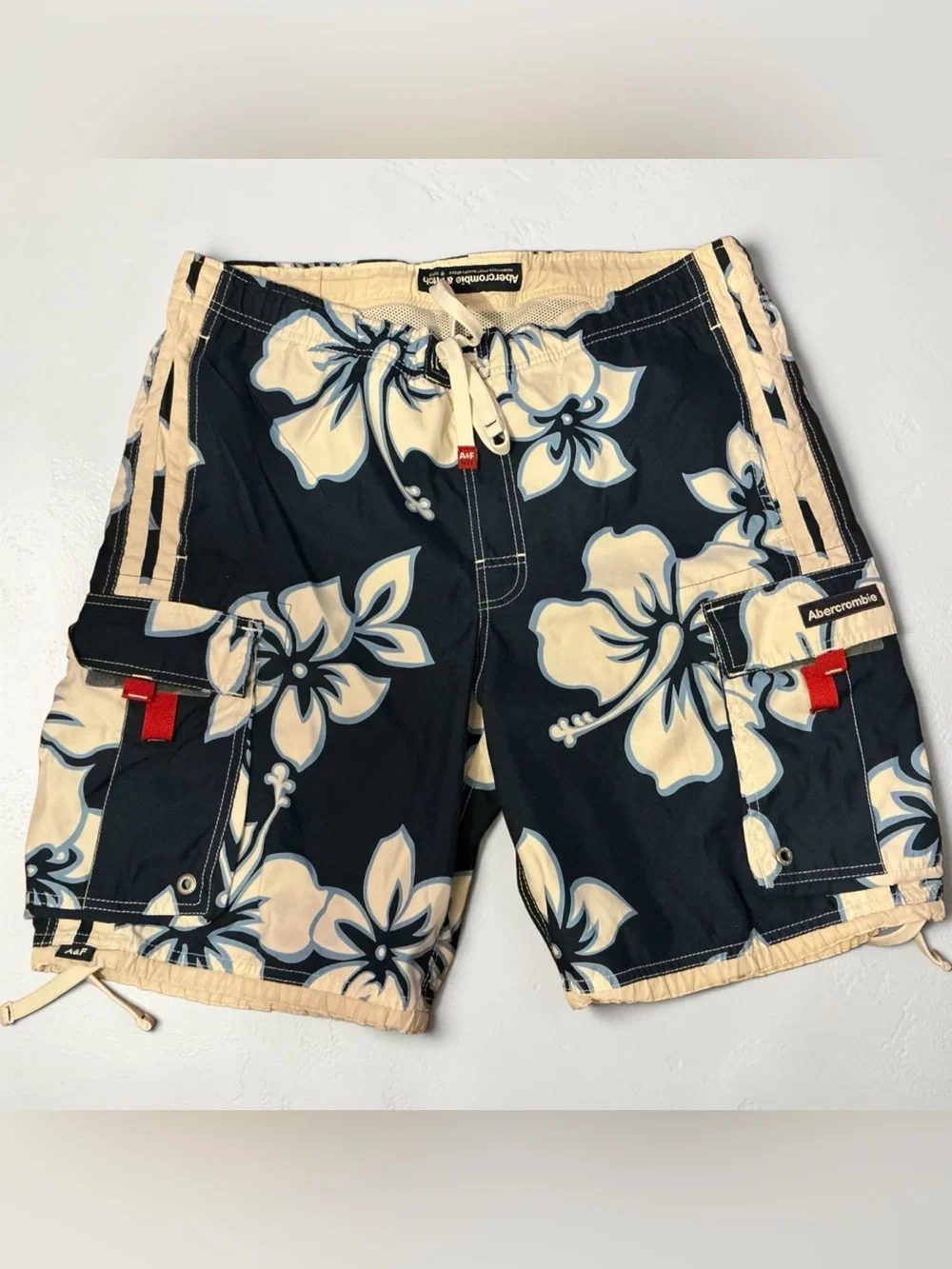 Classic Vintage Abercrombie & Fitch Tropical Swim Trunks